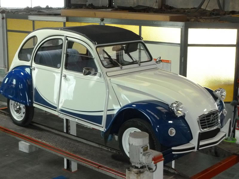 2cv charleston bleu blanc